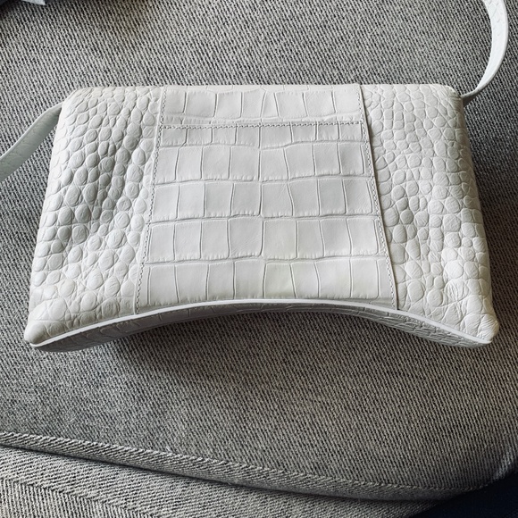 - NEW Balenciaga Downtown Medium Shoulder Bag Crocodile Embossed AX4 - Picture 9 of 14